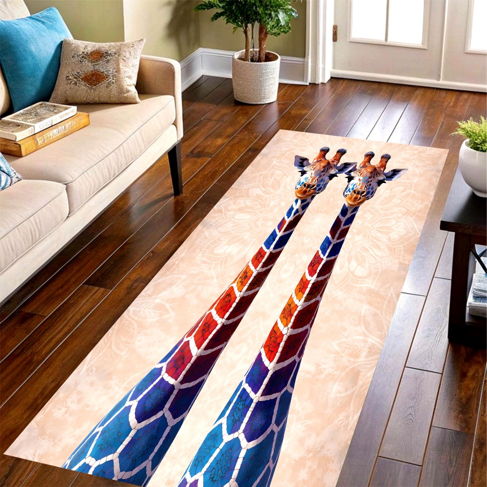 Wholesale Commercial Printing - Tapis long à motif girafe dégradé,