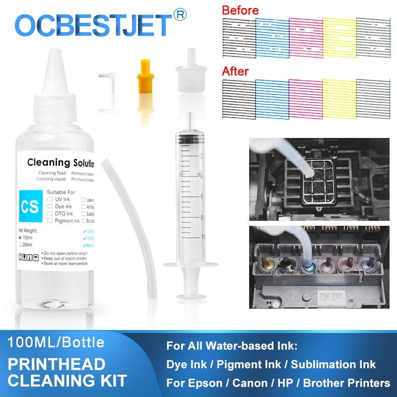 Sublimation Ink 100Ml - Solution de nettoyage liquide à base