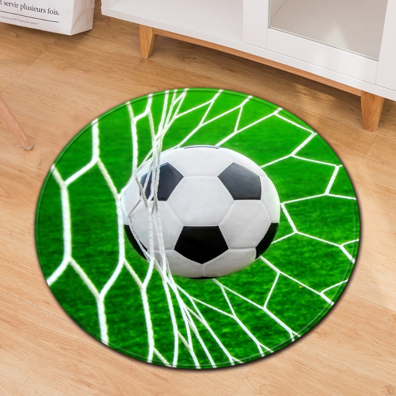 Wholesale Commercial Printing - Tapis rond thème Football, Style sportif,