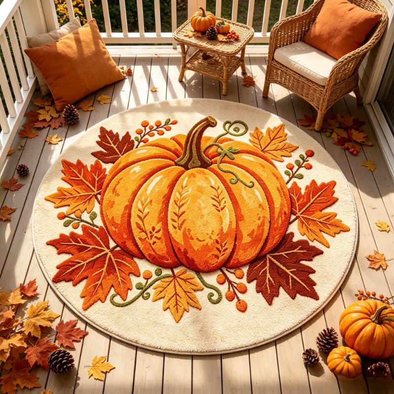 Tapis rond récolte d'automne,  - Wholesale Commercial Printing avis et prix