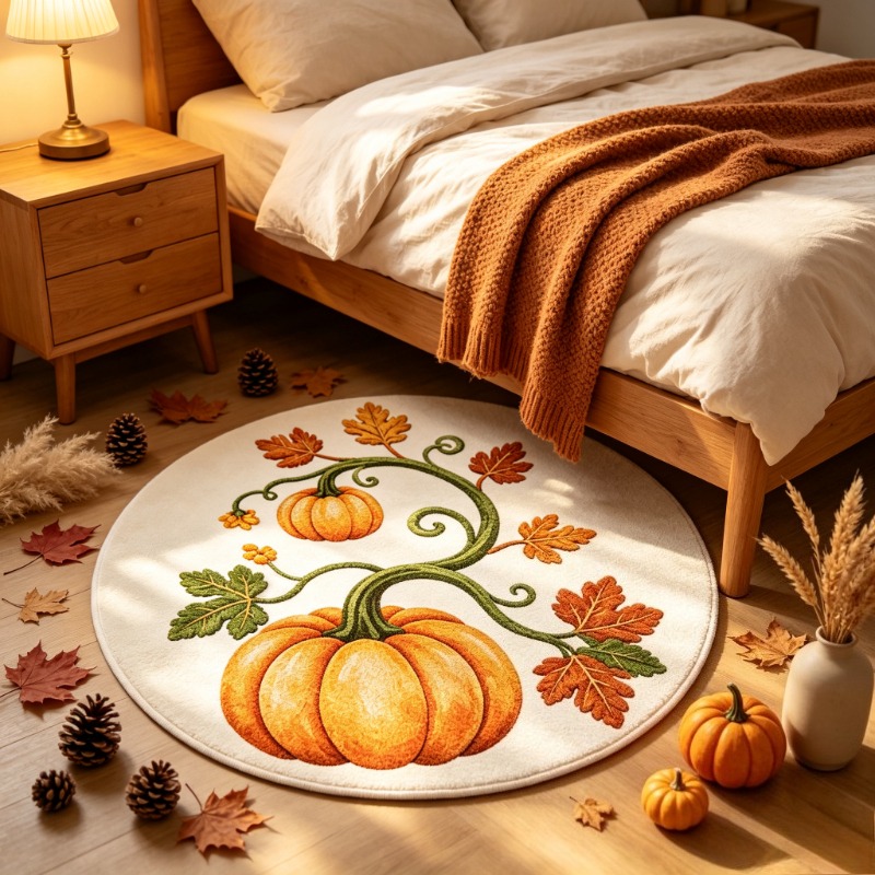 Tapis rond récolte d'automne,  - Wholesale Commercial Printing avis et prix