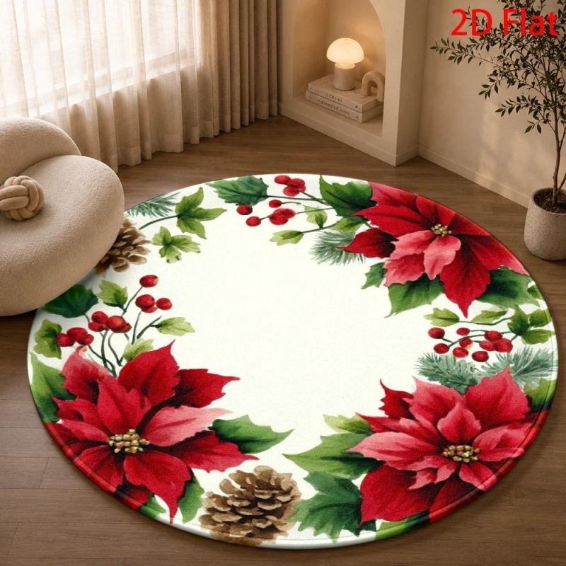 Tapis rond de Noël « Bienvenue - Wholesale Commercial Printing avis et prix