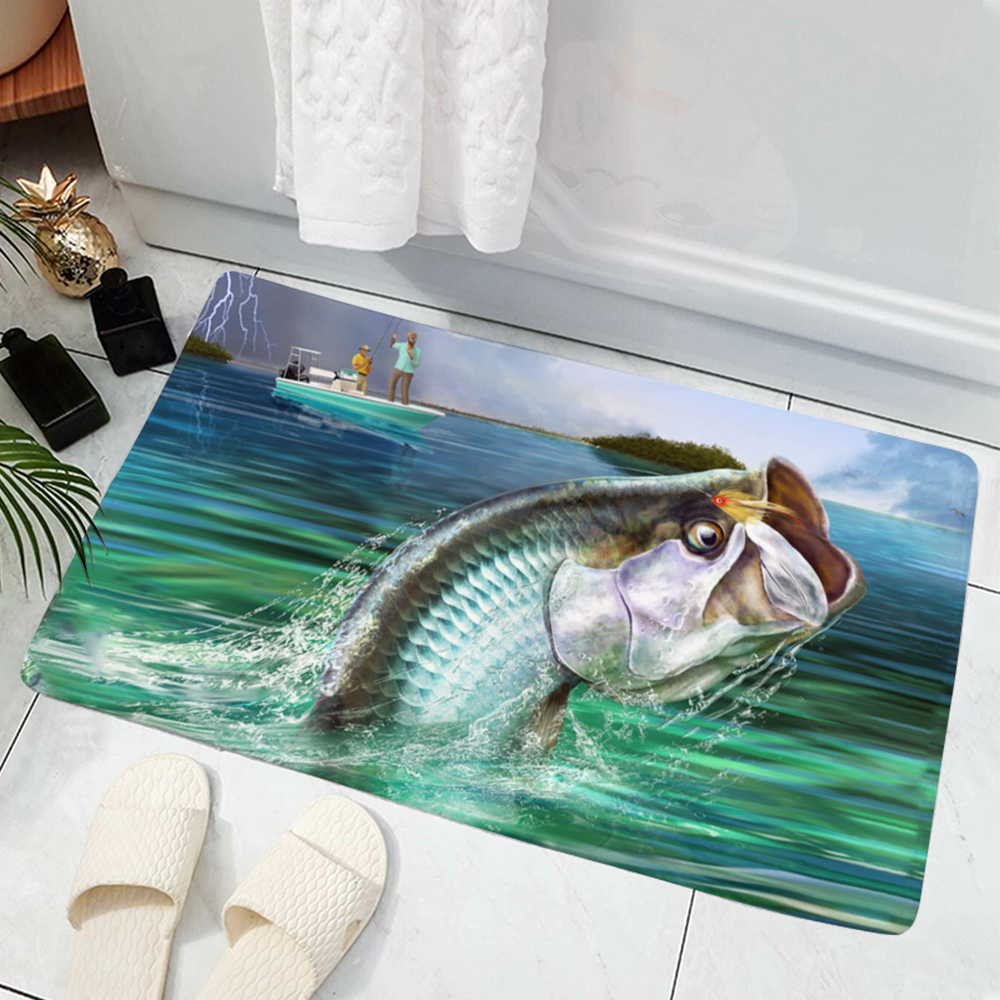 Tapis à motif poisson, modèle  - Commercial Print Model avis et prix