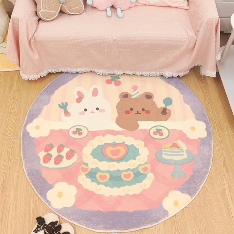 Tapis rond imprimé lapin et ou - Wholesale Commercial Printing avis et prix