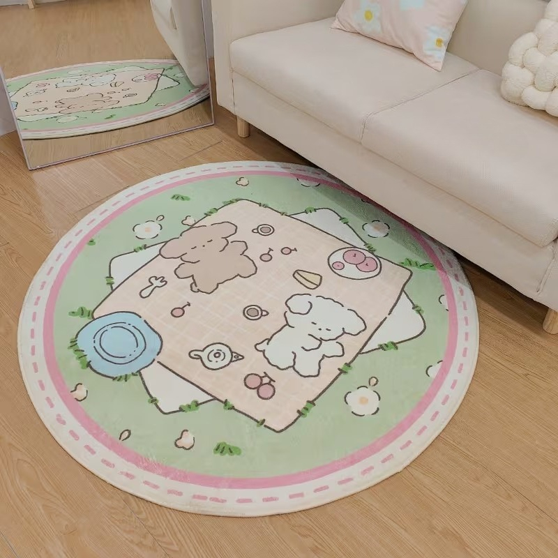 Tapis rond imprimé lapin et ou - Wholesale Commercial Printing avis et prix